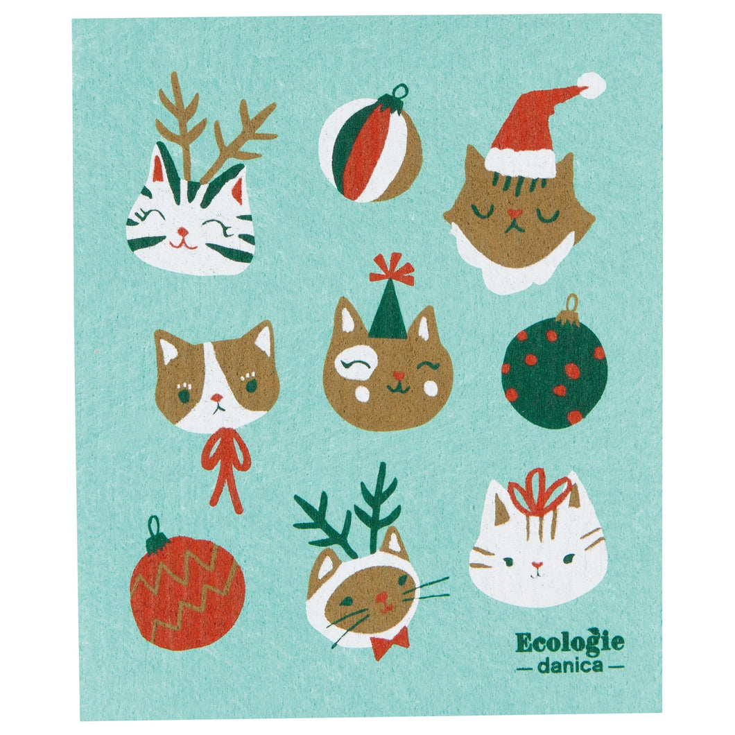 Swedish Dish Cloth Let it Meow