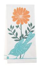 Load image into Gallery viewer, Tea Towel Floral Birds
