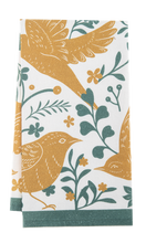 Load image into Gallery viewer, Tea Towel Floral Birds

