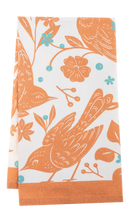 Load image into Gallery viewer, Tea Towel Floral Birds
