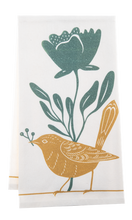 Load image into Gallery viewer, Tea Towel Floral Birds
