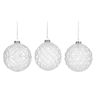 Ornaments Glass Glitter Ball