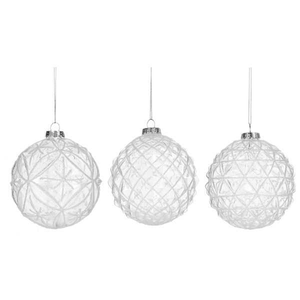 Ornaments Glass Glitter Ball