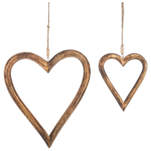 Load image into Gallery viewer, Wooden Hearts
