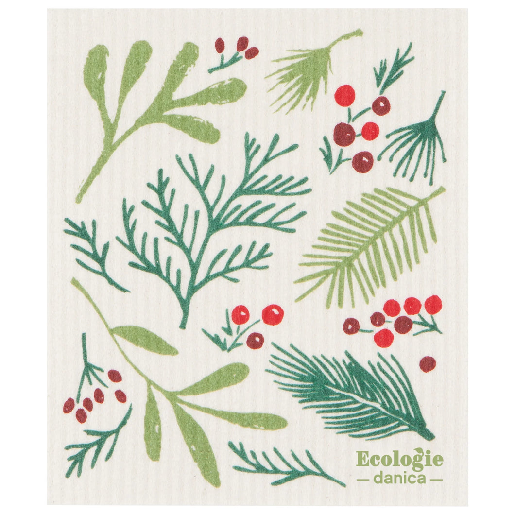 Swedish Dish Cloth Bough & Berry