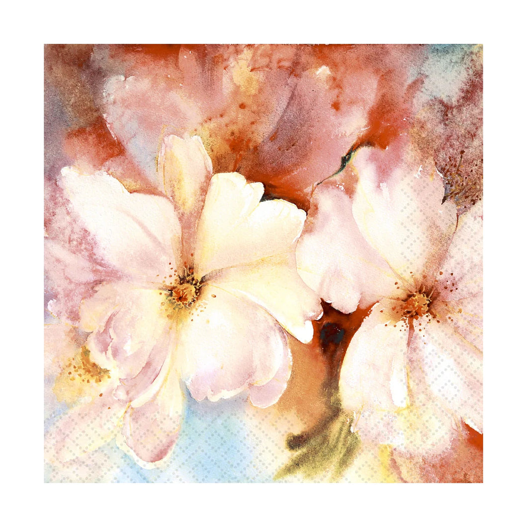 Napkin Painted Blooms