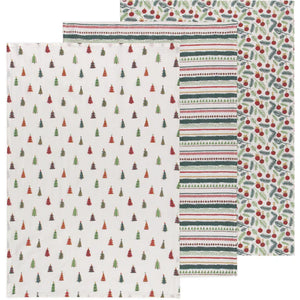 Tea Towel Floursack Merry And Bright