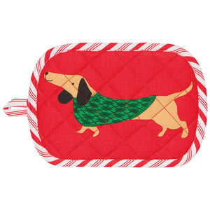 Potholder Holiday Hounds