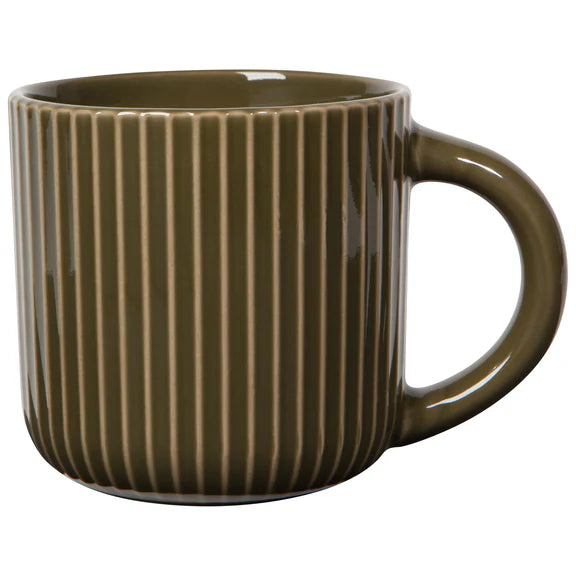 Mug  Fluted Olive Branch