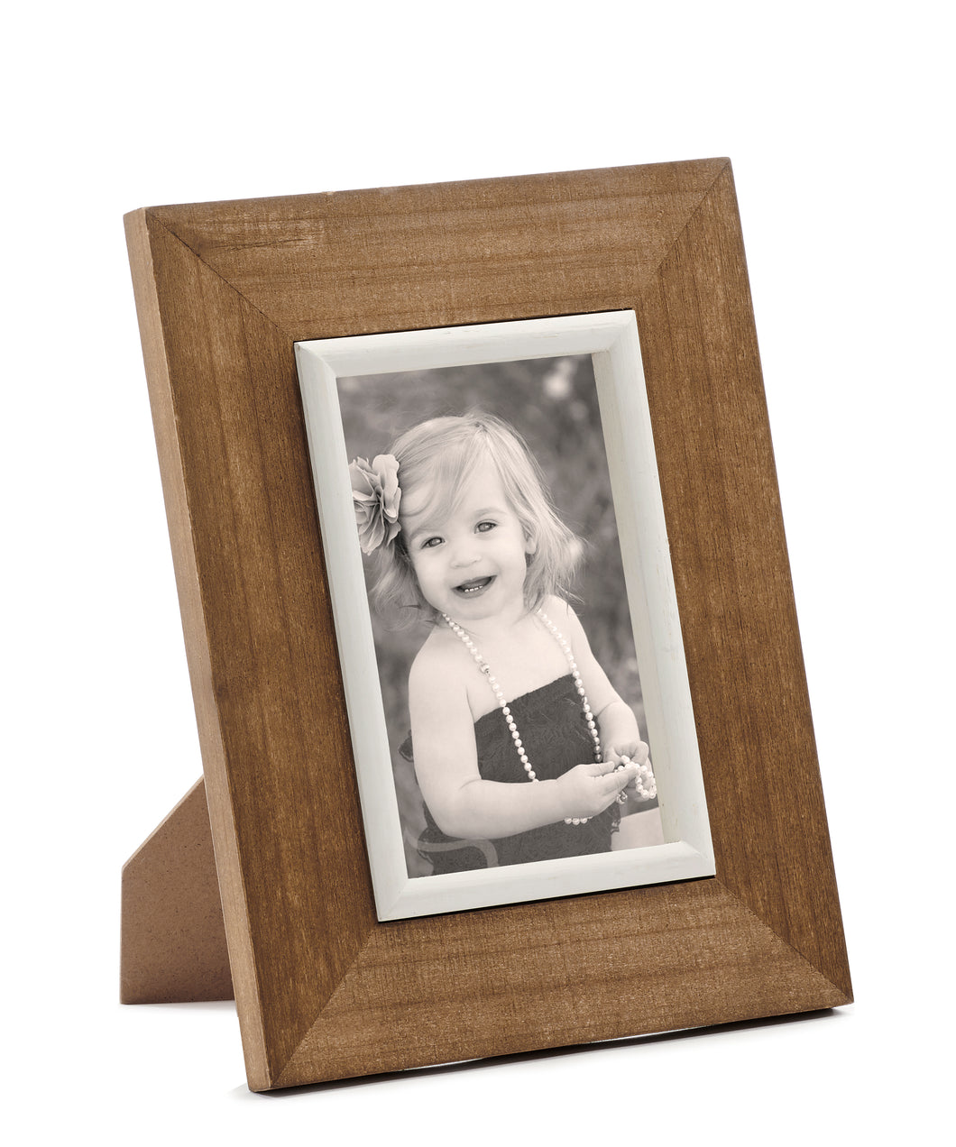 Photo Frame 4 x 6 White And Wood