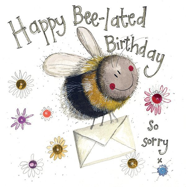 Card Birthday Bee-lated
