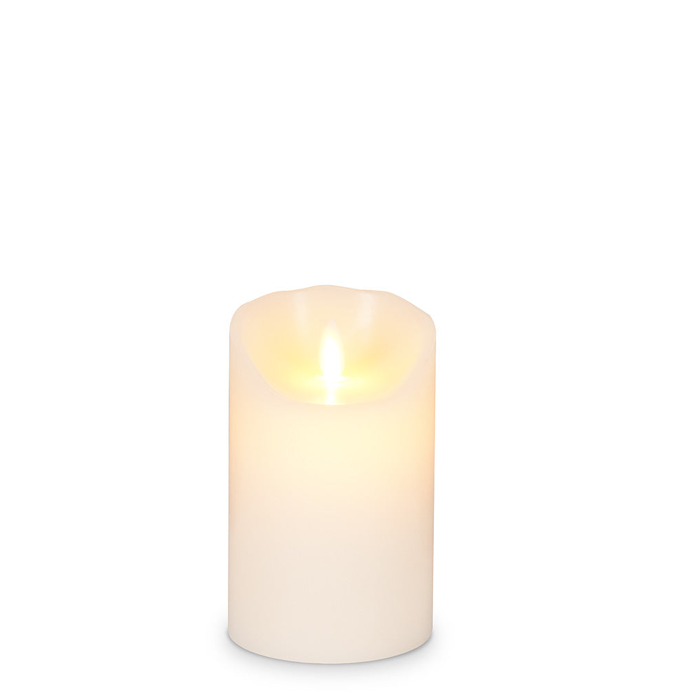 Candle Reallite Pillar Ivory 3 x 5
