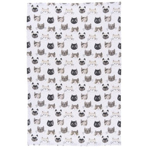 Tea Towel Cats Meow Print