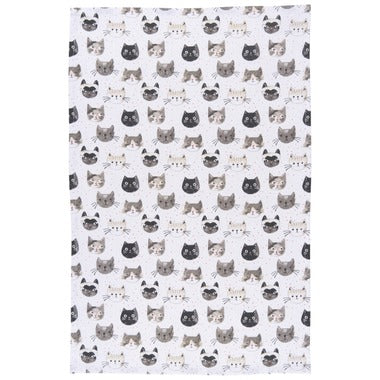 Tea Towel Cats Meow Print
