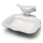 Soap Dish White Bird
