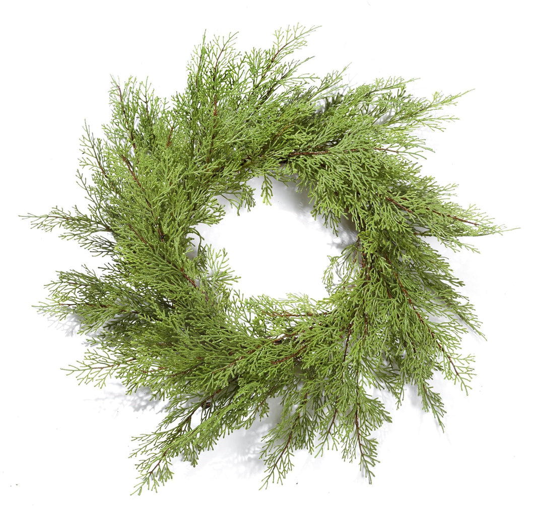Fresh Cut Cedar Wreath 24 inch -Christmas