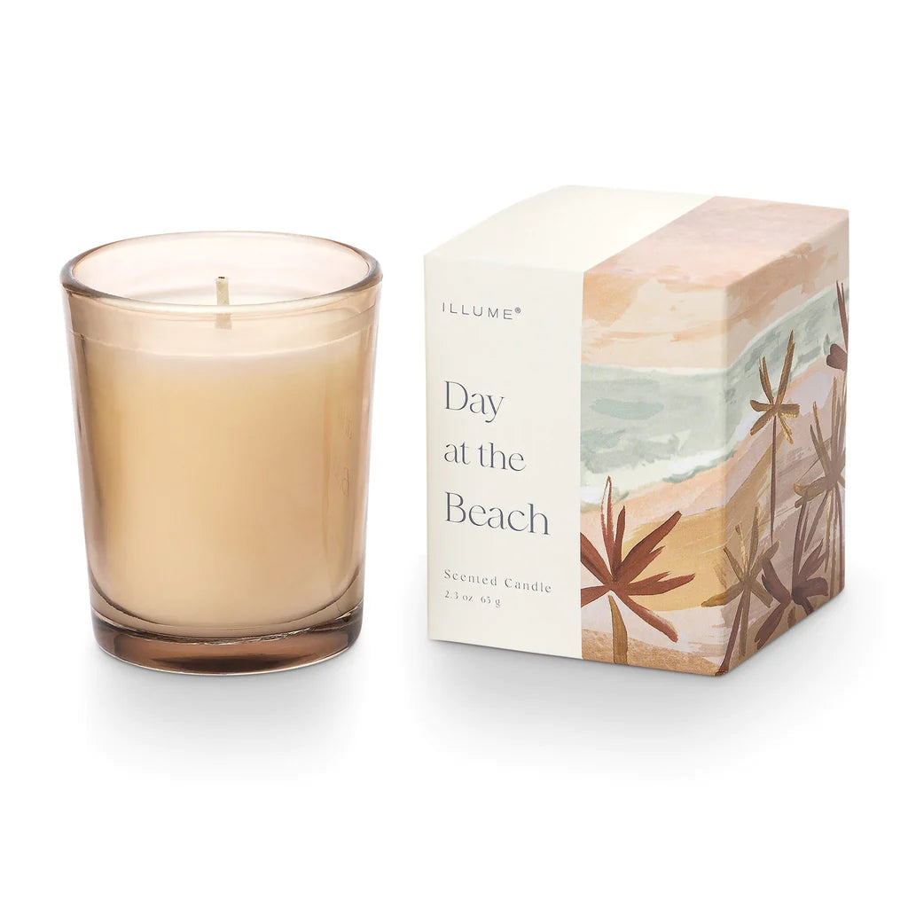 Day At The Beach Boxed Votive Candle