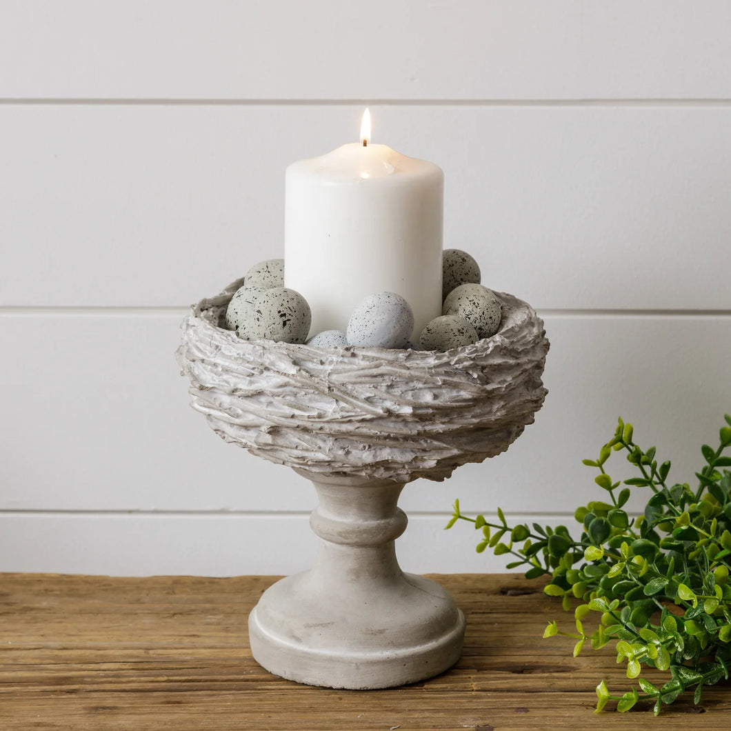 Candle Holder Cement Nest