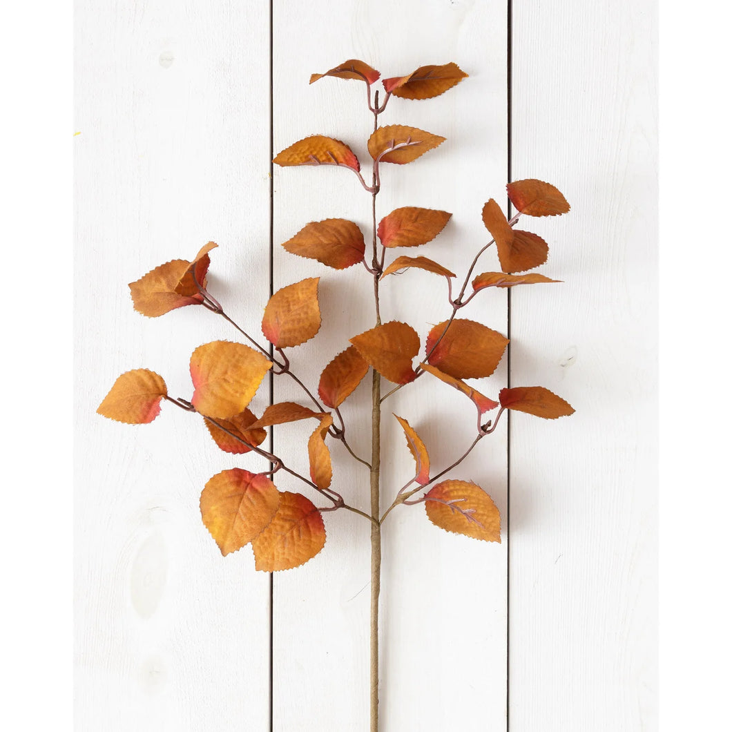 Floral Pick Cinnamon and Burgundy Fall Leaves