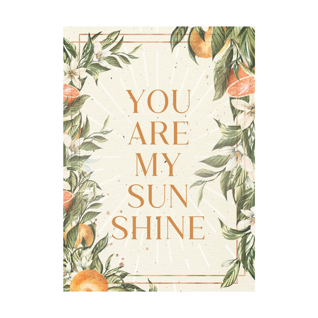 Card Birthday You Are My Sunshine