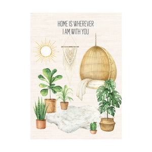 Home is Wherever I am with You Card