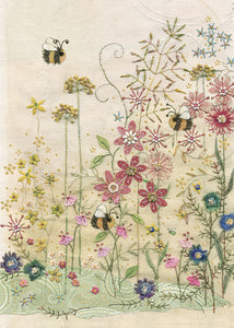 Card Blank Card Bees Meadow