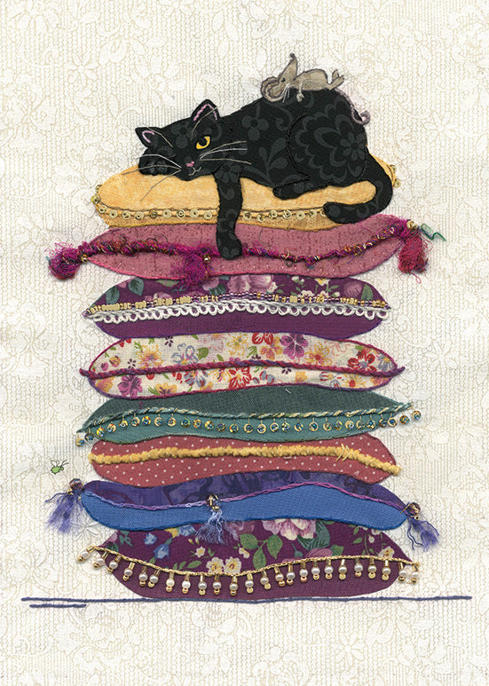 Card Blank Card Cat Cushions