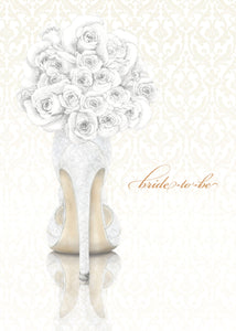 Card Wedding Bride Shoe Bouquet