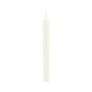 8" Crown Taper Candle -Ivory