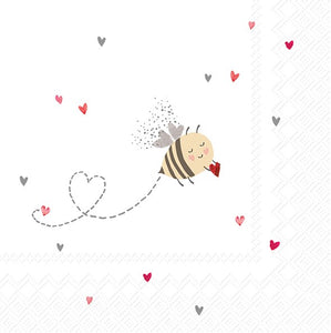 Napkin Luncheon Bee My Valentine