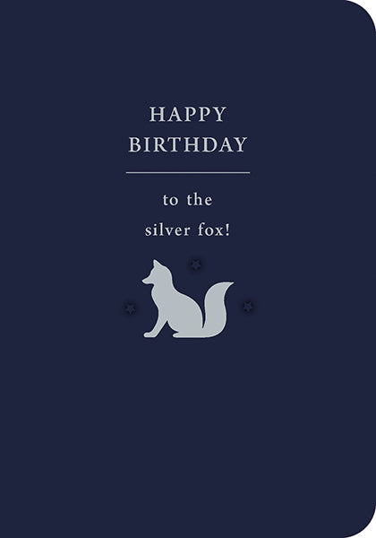 Card Birthday Happy Birthday to the Silver Fox