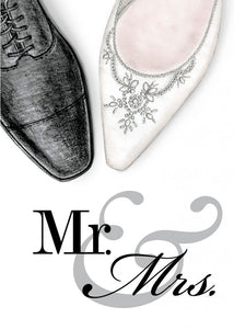 Card Wedding Mr. & Mrs. Shoes