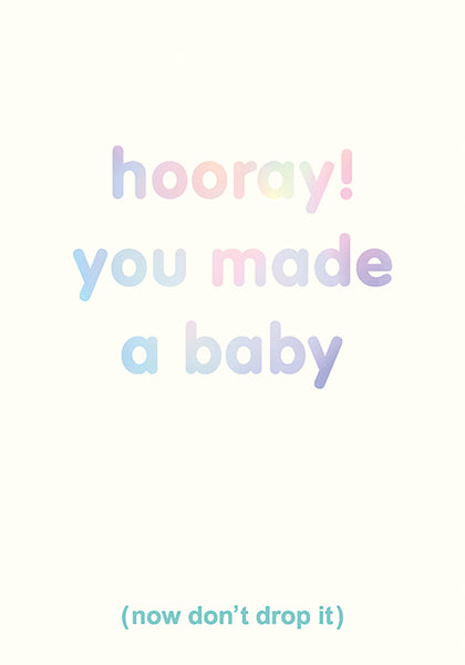 Card Baby Hooray You Made a Baby