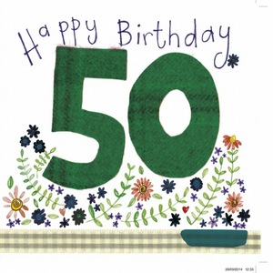 Card Birthday Happy 50