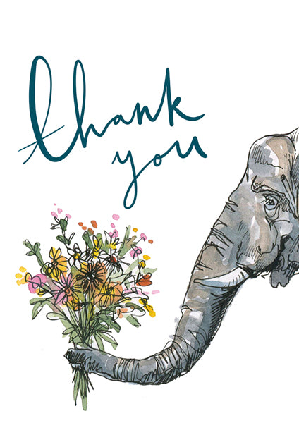 Card Thankyou Elephant