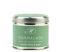 Load image into Gallery viewer, Candle Marmalade Of London Candles Tuscan Lime and Basil
