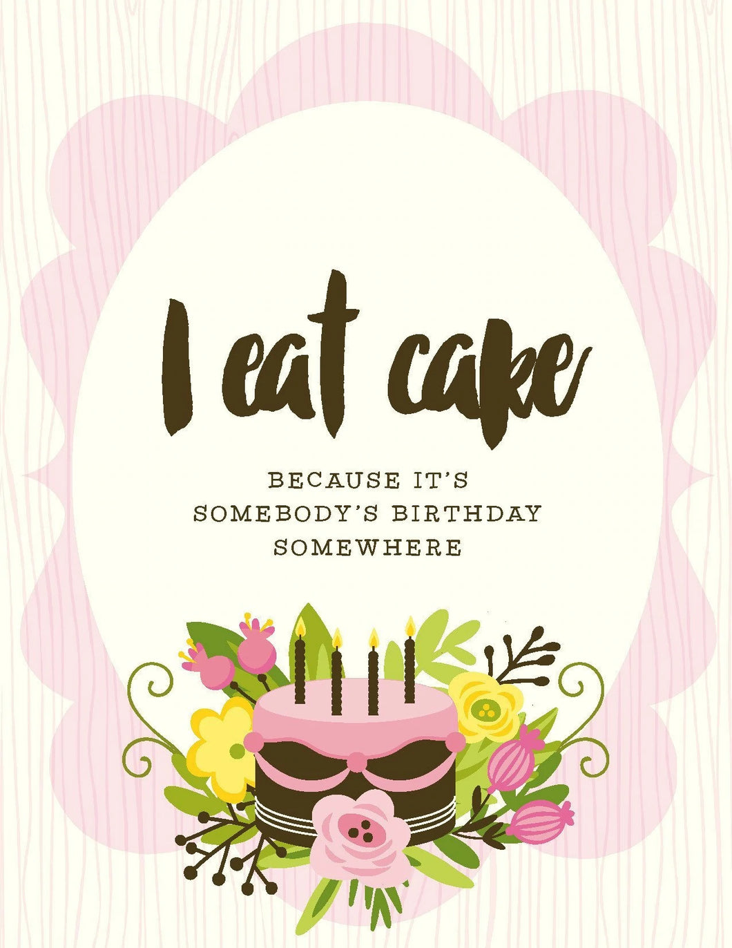 Card Birthday I Eat Cake