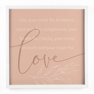 Use Your Voice Texured Wall Art