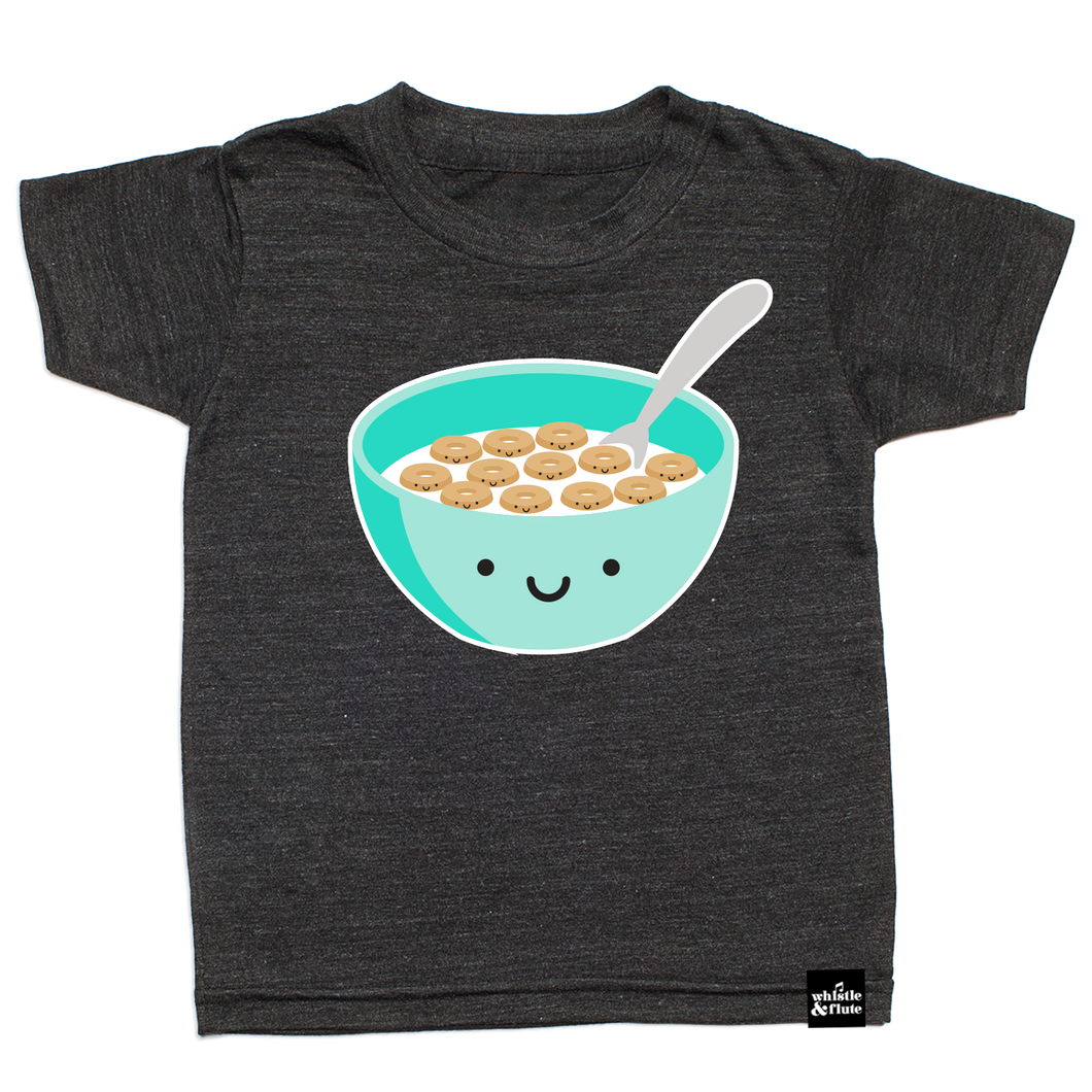 Kawaii Breakfast Cereal Print T-Shirt