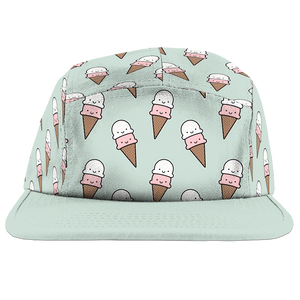 Kawaii Ice Cream Sprinkles Camp Cap