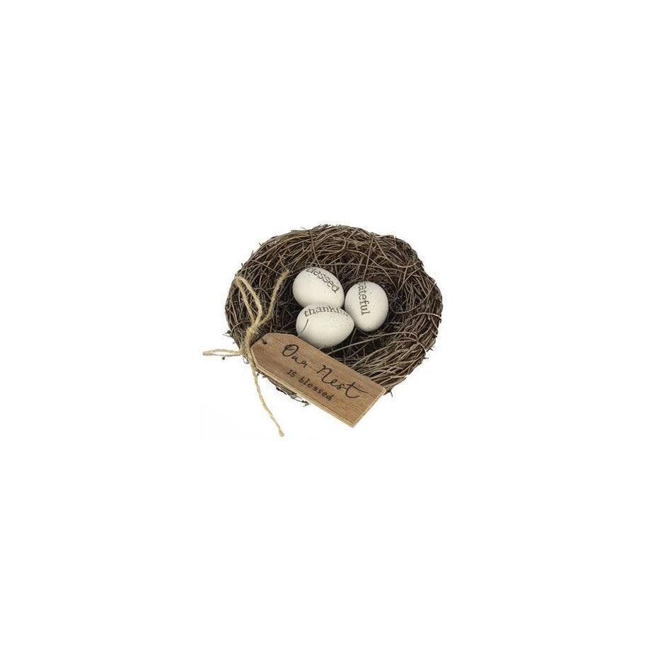 Bird Nest with Resin Eggs