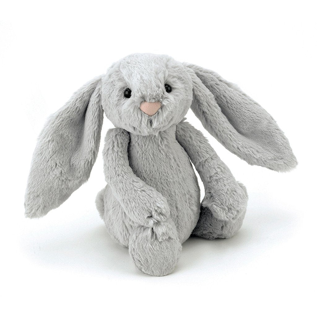 Bashful Grey Bunny Plush