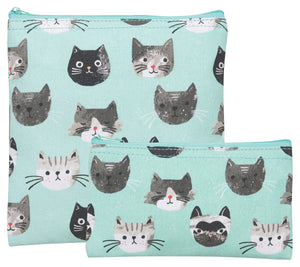 Snack Bags Cats Meow Set of 2