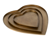 Load image into Gallery viewer, Trays Set Of 3 Hearts
