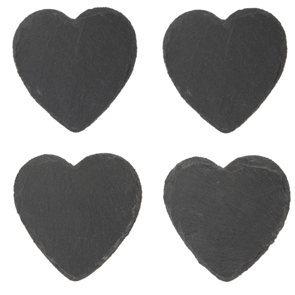 Coasters Slate Hearts