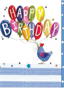 Card Birthday Bird And Balloon