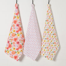 Load image into Gallery viewer, Tea Towel Bakers Floursack Cottage Floral   - Set of 3
