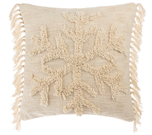 Pillow Tufted Snowflake