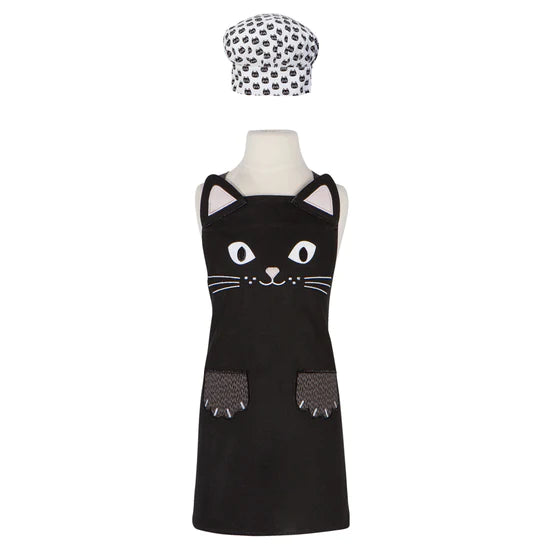 Apron Kids Cat Daydream With Hat