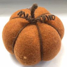 Load image into Gallery viewer, Large Round Felt Pumpkin
